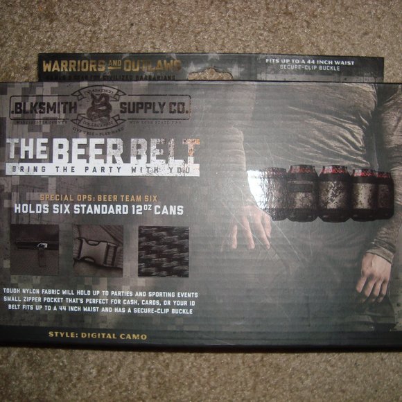 The Beer Belt Digital Camo Party Beer Belt Blksmith Supply Co. NEW Can Holder - Picture 1 of 7